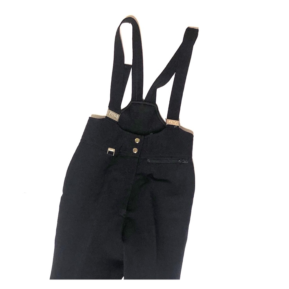 Fera stretch ski snowboard zip black bibs pants XS